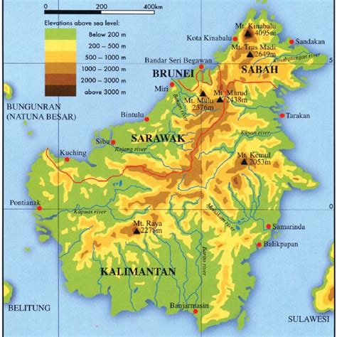 borneo island facts.